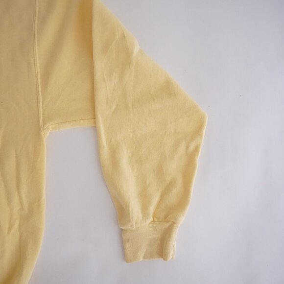 Top Stitch Yellow Butterfly Embroidered Sweatshirt Cottagecore Grandmacore XL - Picture 3 of 8